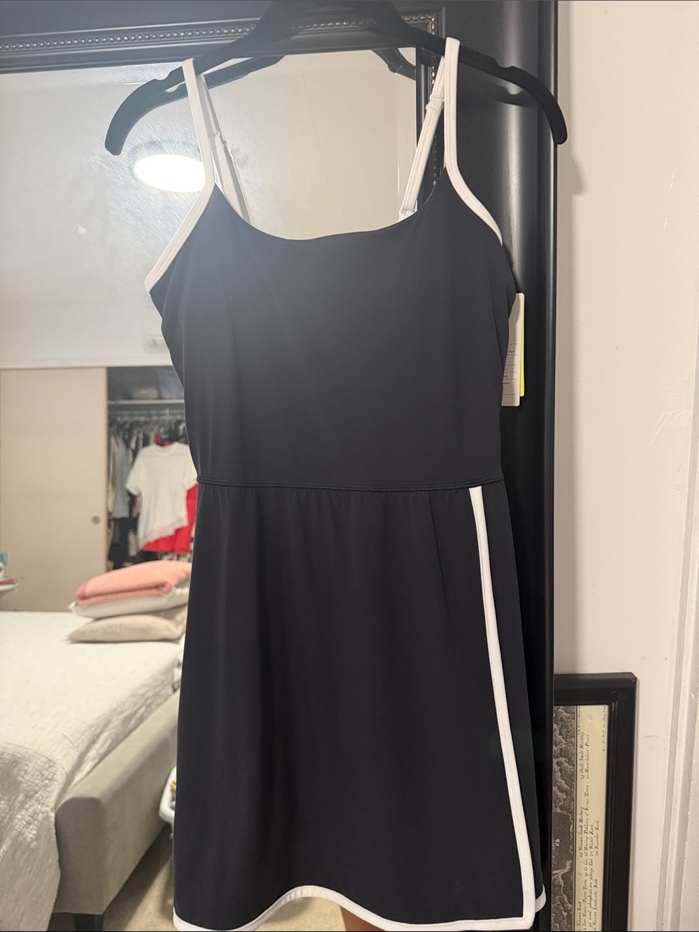 NWT Target Black Active Mini Dress with White Trim